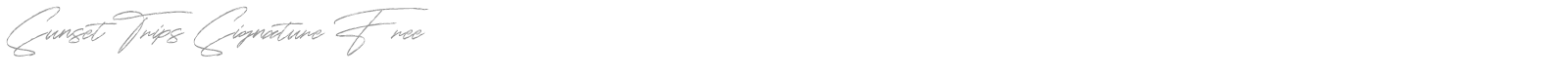 Sunset Trips Signature font preview